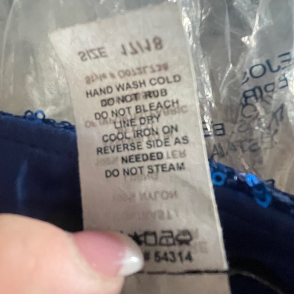 Bright Blue Strappy Gown - Picture 10 of 10